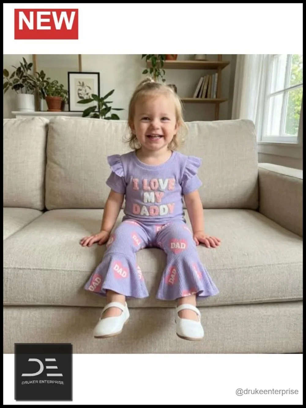 Toddler Girl Thanksgiving 2pc Set - Turkey Sweatshirt & Flare Pants, 65% Cotton